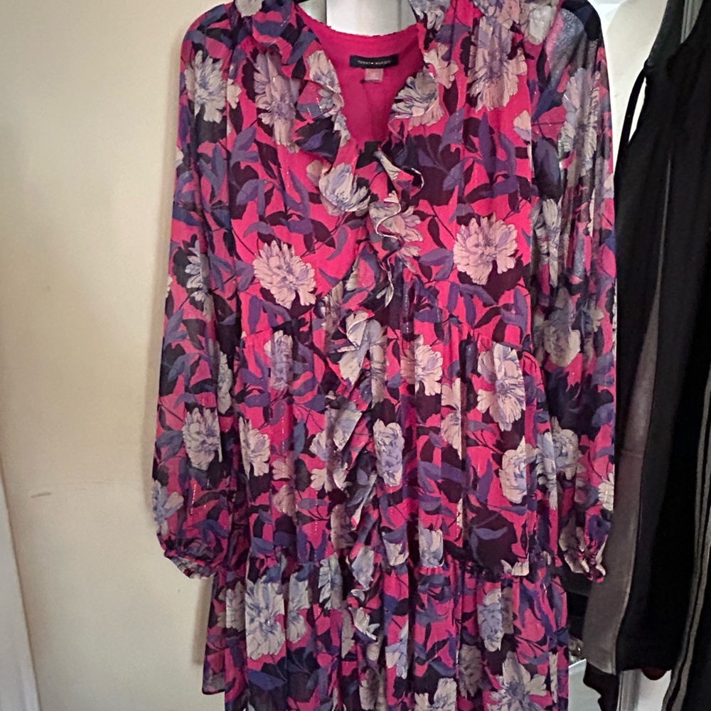 Tommy Hilfiger Pink and Purple Floral Dress